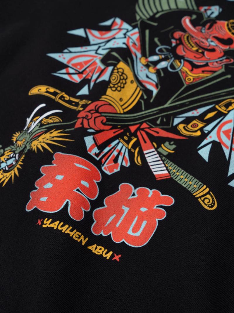 MANTO hoodie tengu-black